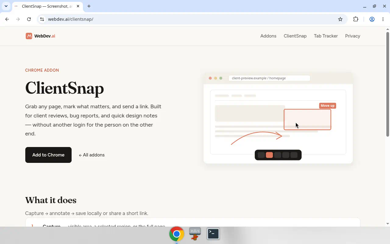 ClientSnap marketing / product overview shot